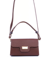 Bolsa Satchel Retangular com Alça Dupla - Cacau BSI-6043 - CA