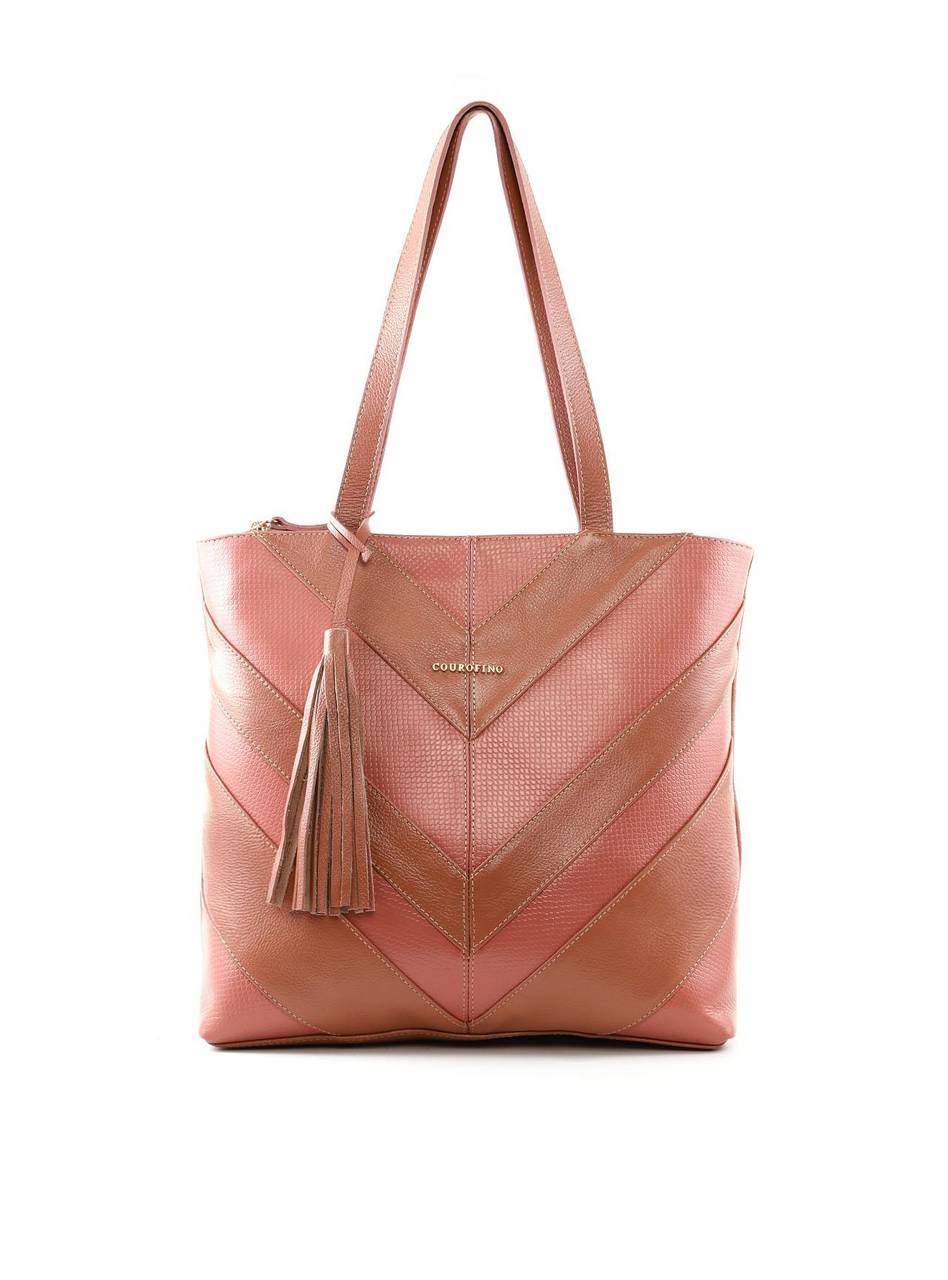 Bolsa Shopper Patchwork Barbicacho - Nude BSI-6399 - NU