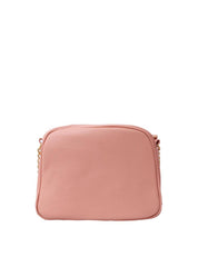 Bolsa Bag Média Transversal Alça Corrente Rosa BSI-5406 - RS