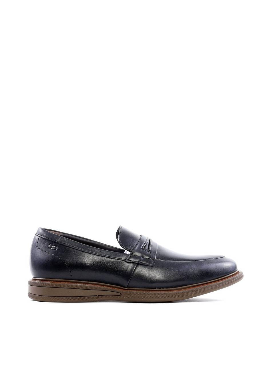 Mocassim Masculino Democrata com Tira Frontal - Preto SP-12100 - PR