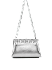 Bolsa Satchel Pequena com Recortes e Corrente BSI-6541 - PT