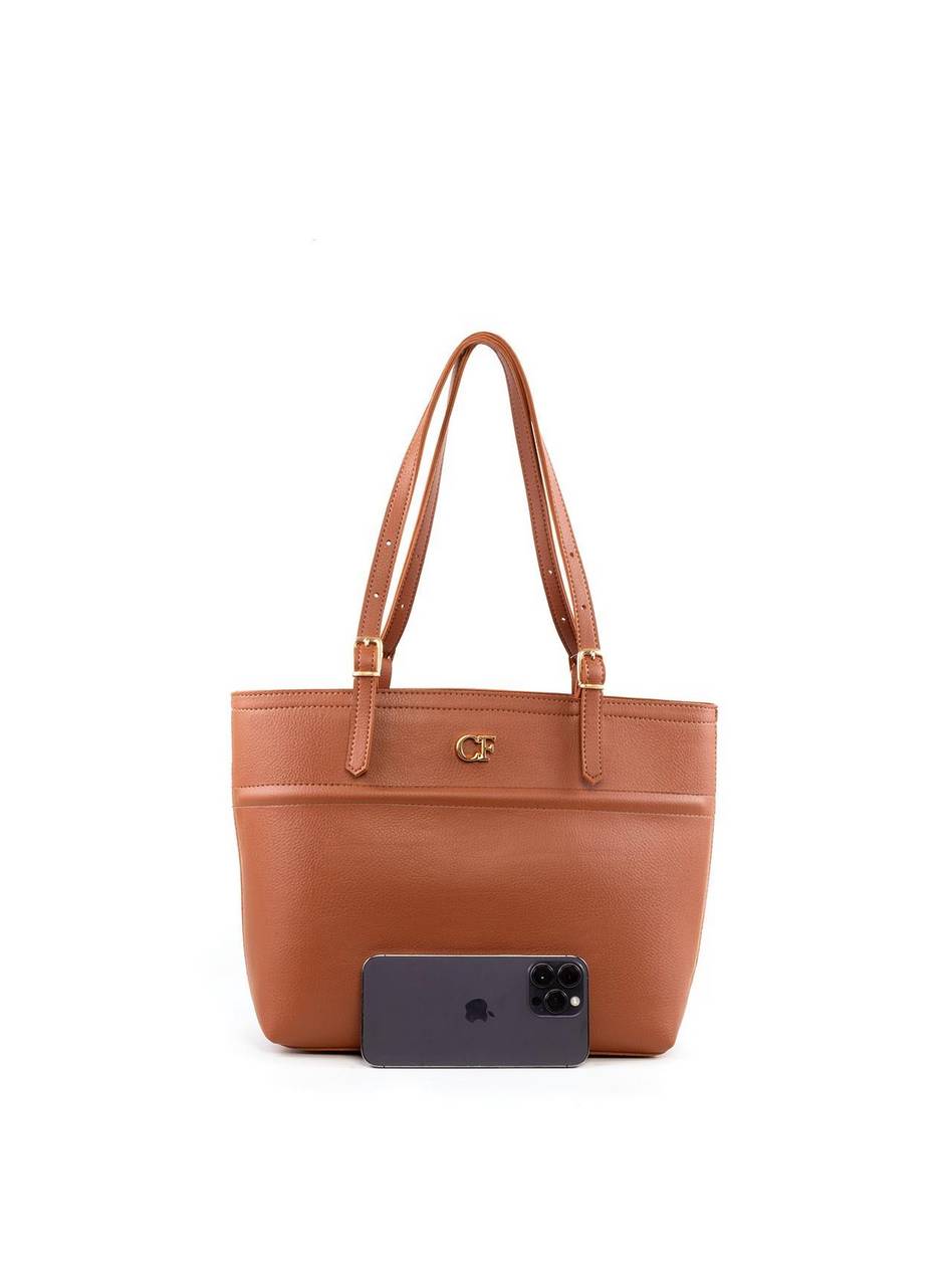 Bolsa Shopper Detalhe Costura e Alça Fivelas - Castor BSI-6376 - CS