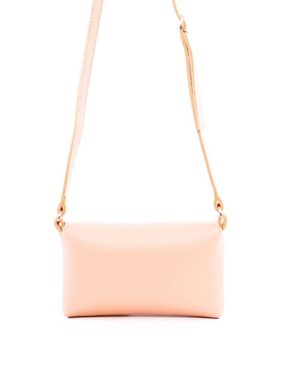 Bolsa Saddle Transversal com Fecho de Pressão - Nude BSI-5995 - NU