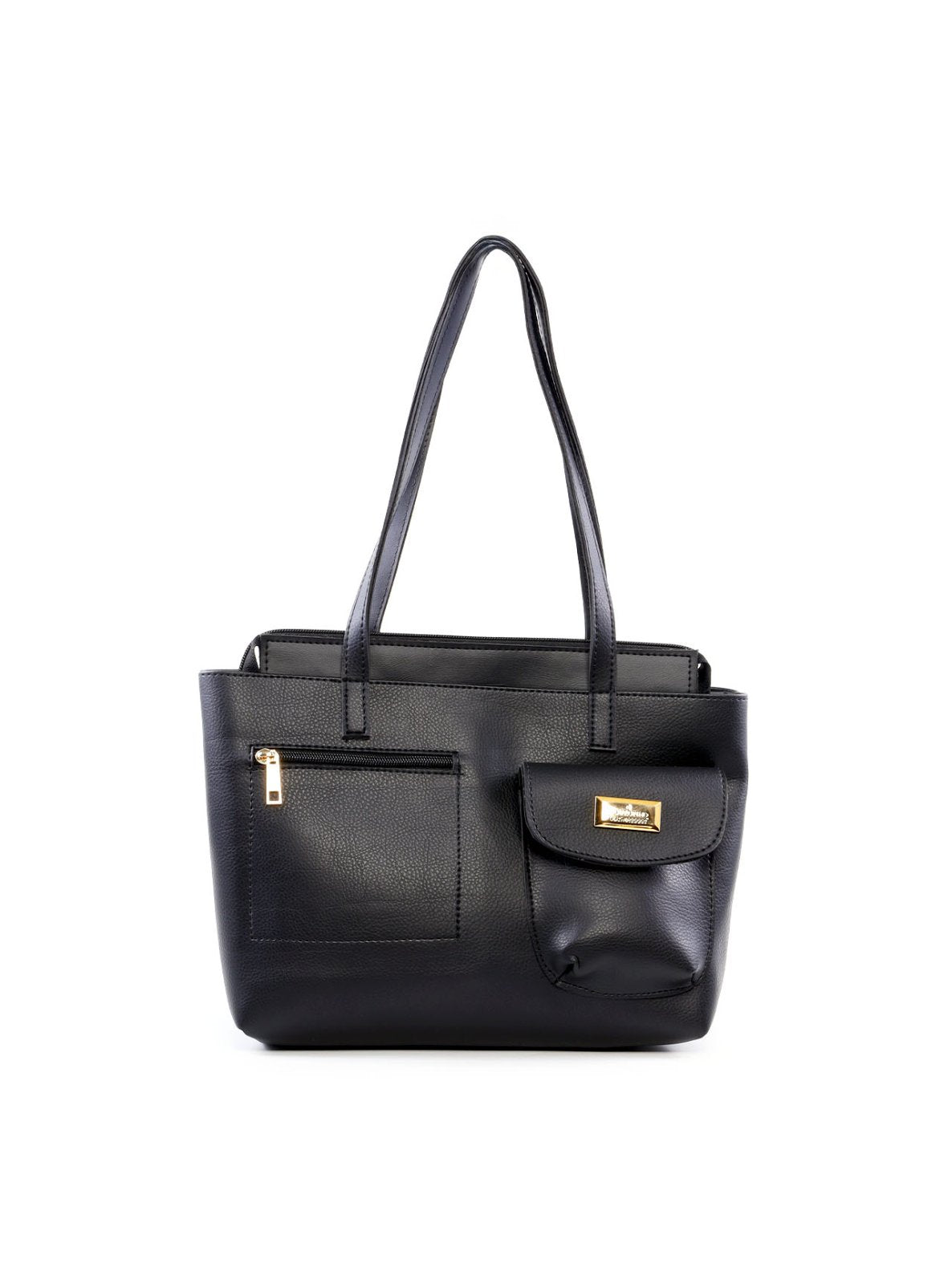 Bolsa Tote Tiracolo Média Preta BSI-5821 - PR