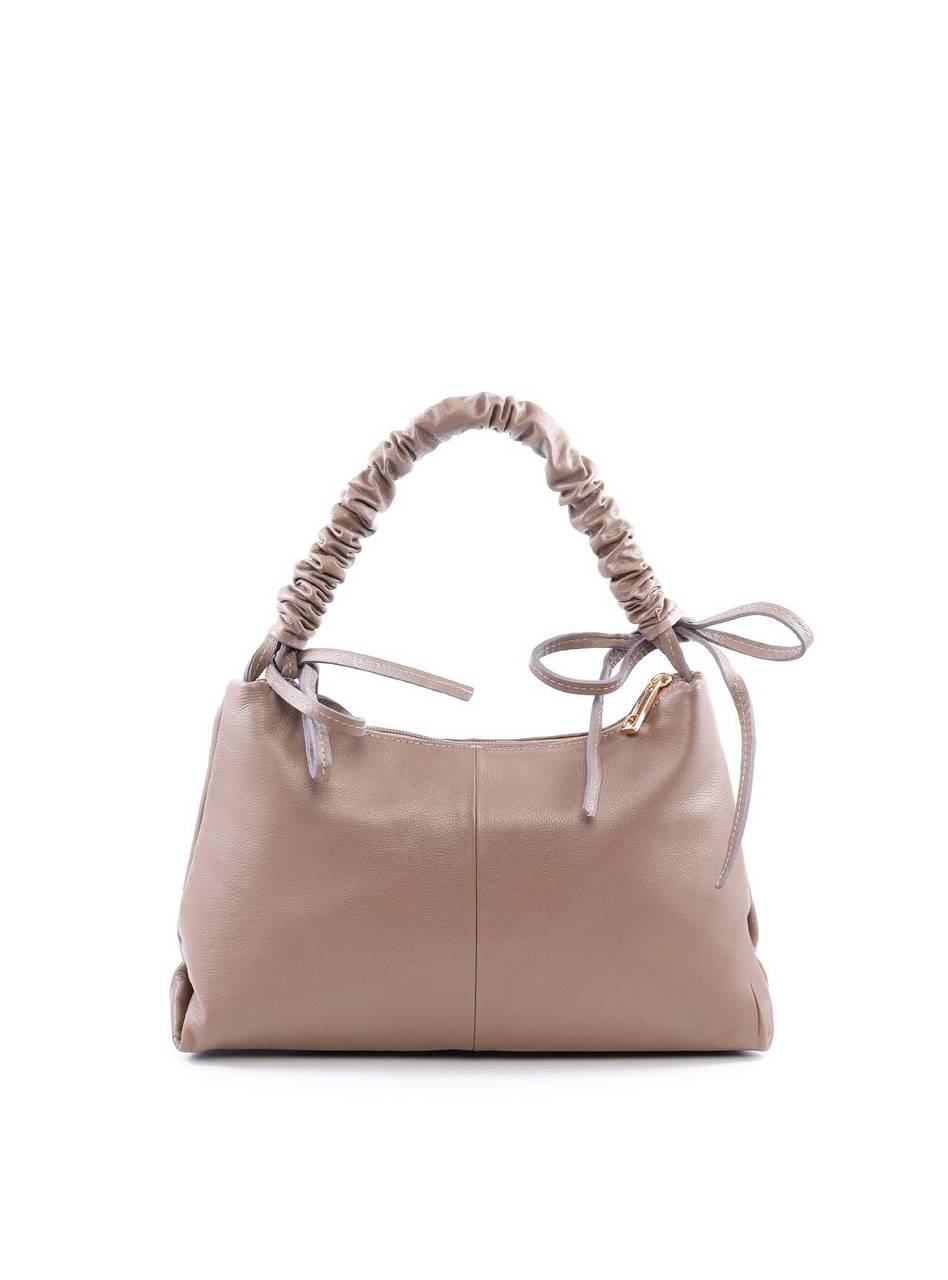 Bolsa Hobo de Mão com Alça Franzida - Cinza BSI-6009 - CZ