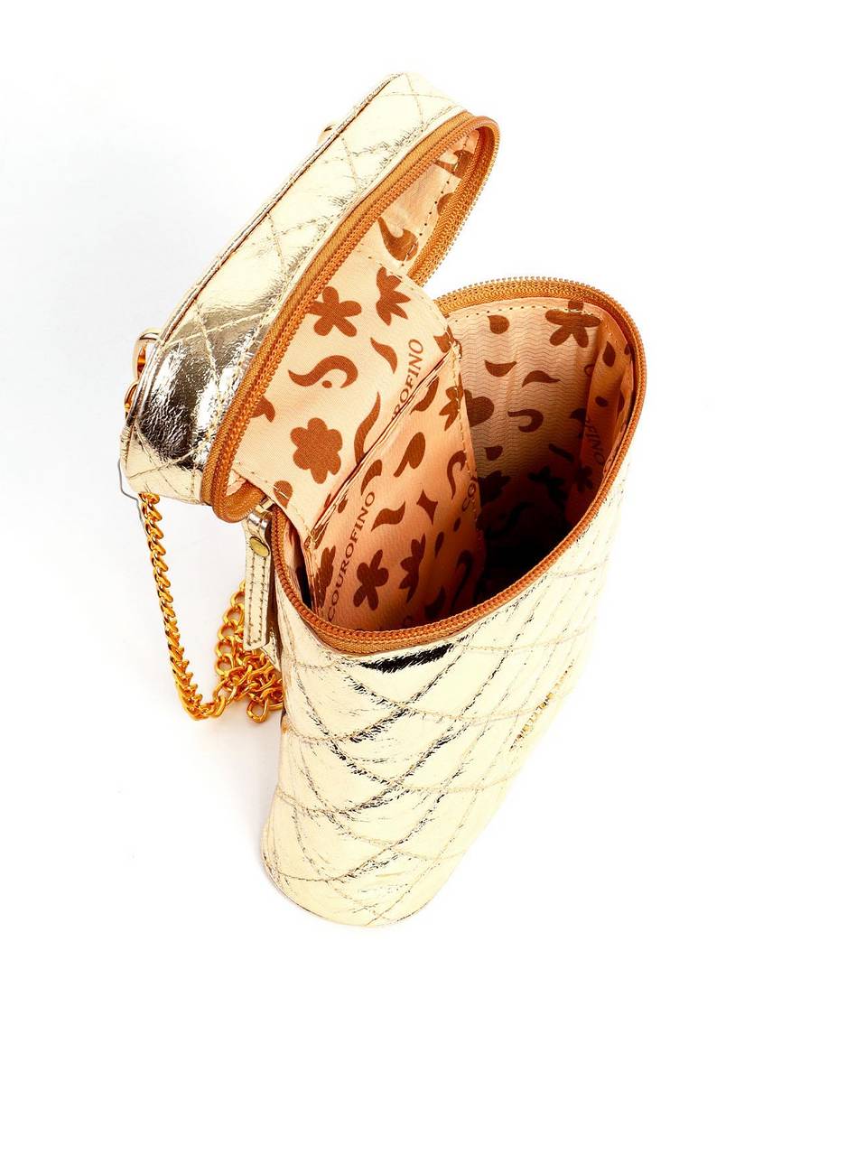 Bolsa Catherine Bucket Matelassê - Ouro BSI-6323 - AU