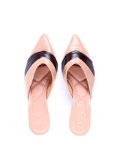 Mule Salto Fino com Recorte Geométrico - Nude SDI-12023 - NU