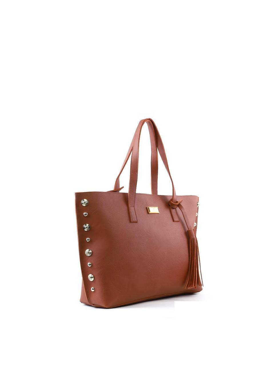 Bolsa Shopper com Barbicacho e Esferas - Castor BSI-6369 - CS