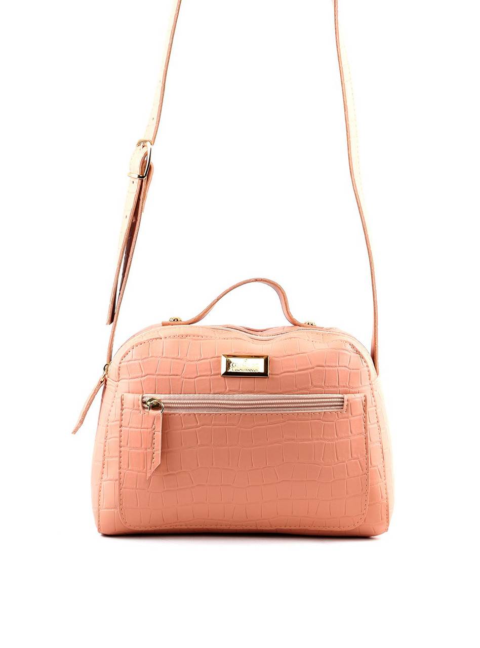 Bolsa Baú Transversal Pequena Nude BSI-5822 - NU