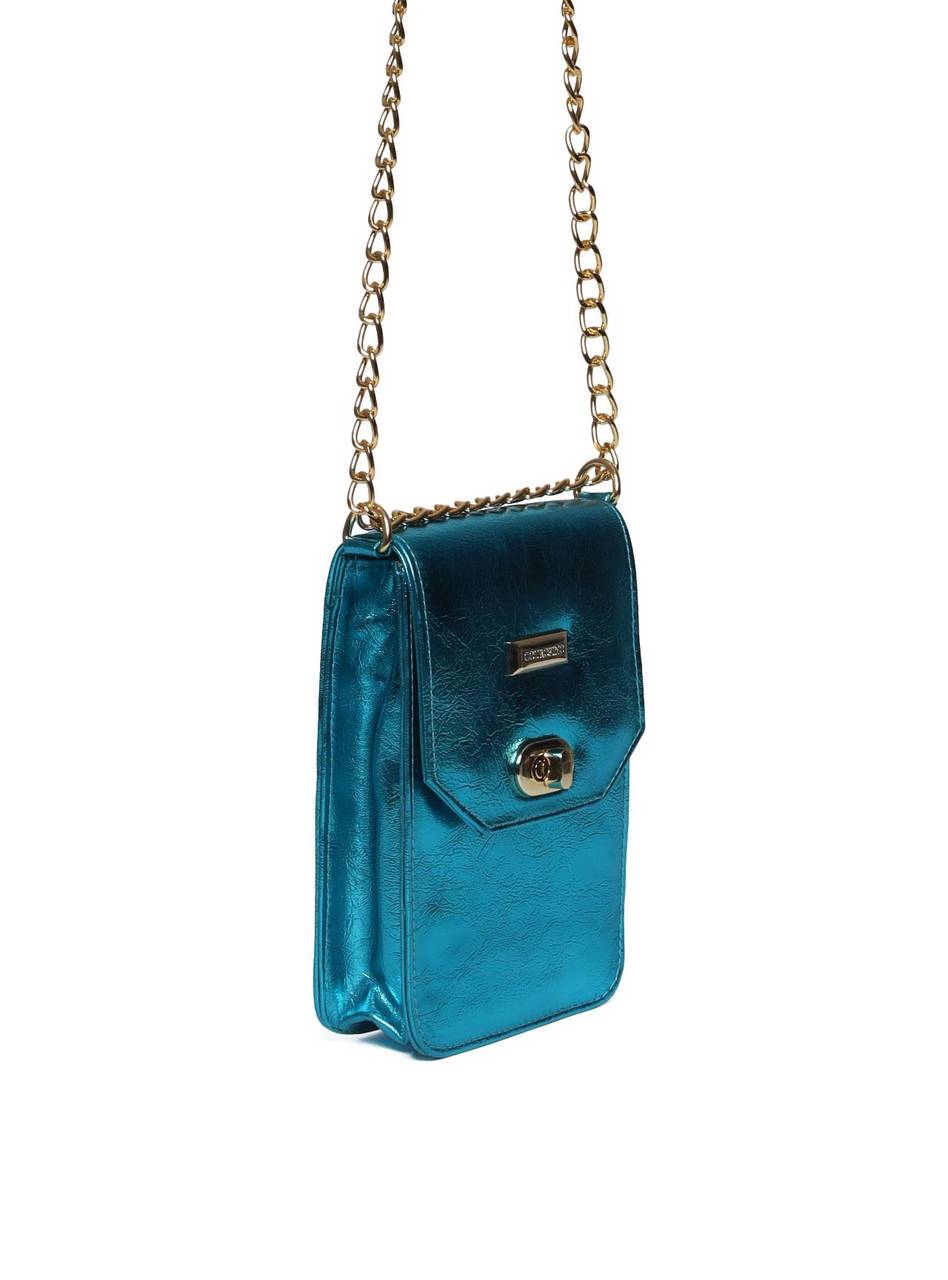 Bolsa Carteiro Transversal Alça Corrente - Azul BSI-5420 - AZ