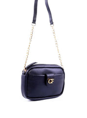 Bolsa Tote Pequena com Alça de Corrente - Preta BSI-6328 - PR