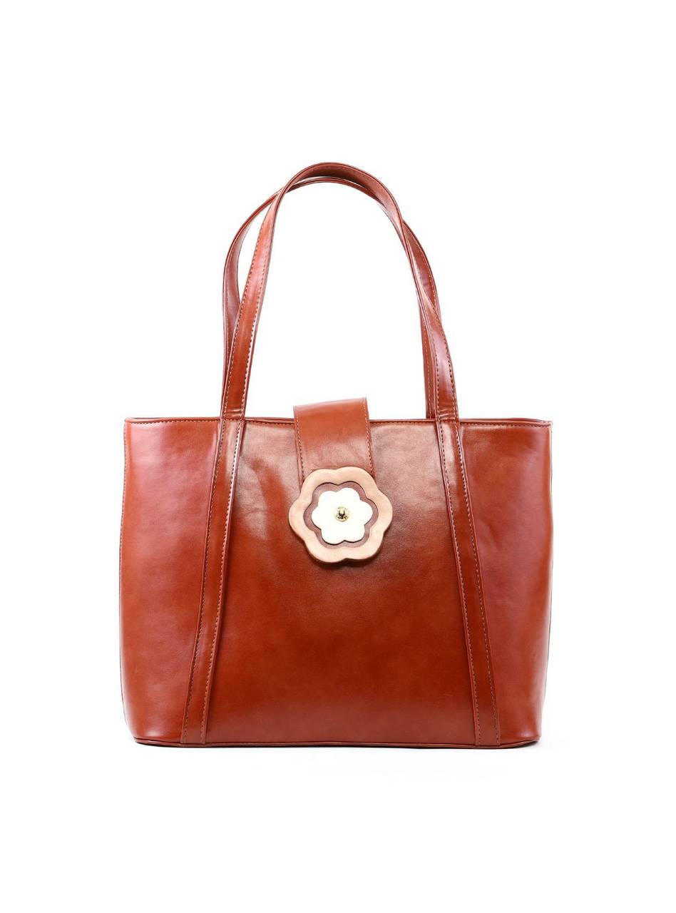 Bolsa Tote com Flor Frontal - Castor BSI-6359 - CS