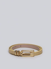 Cinto Feminino Casual Couro Fivela - Ouro CTI-966 - AU