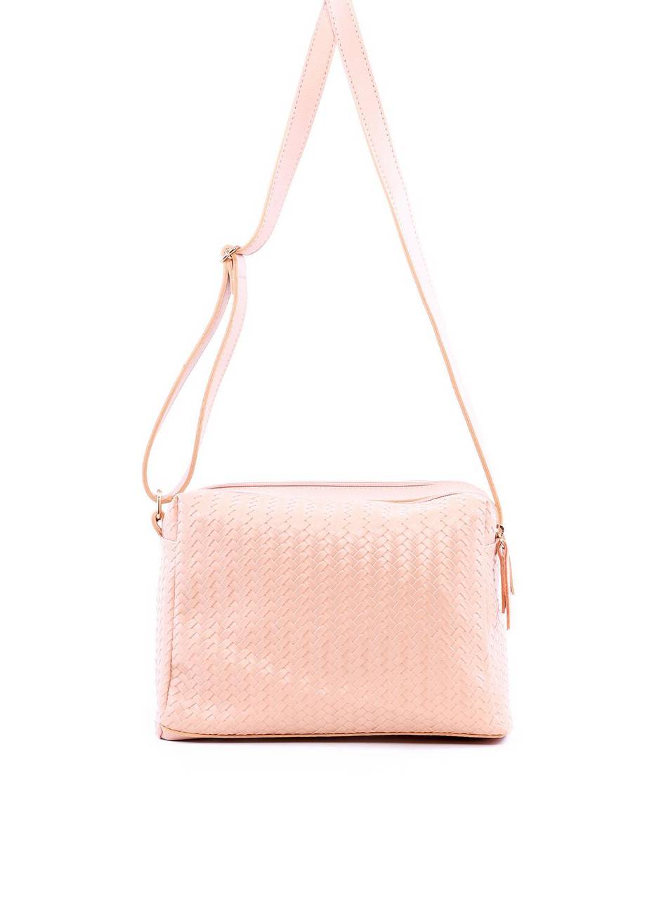 Bolsa Baú Transversal Duas Divisórias - Nude BSI-6321 - NU