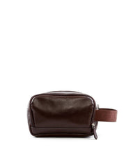 Necessaire Masculina Média Alça Couro Cacau NSI-126 - CA