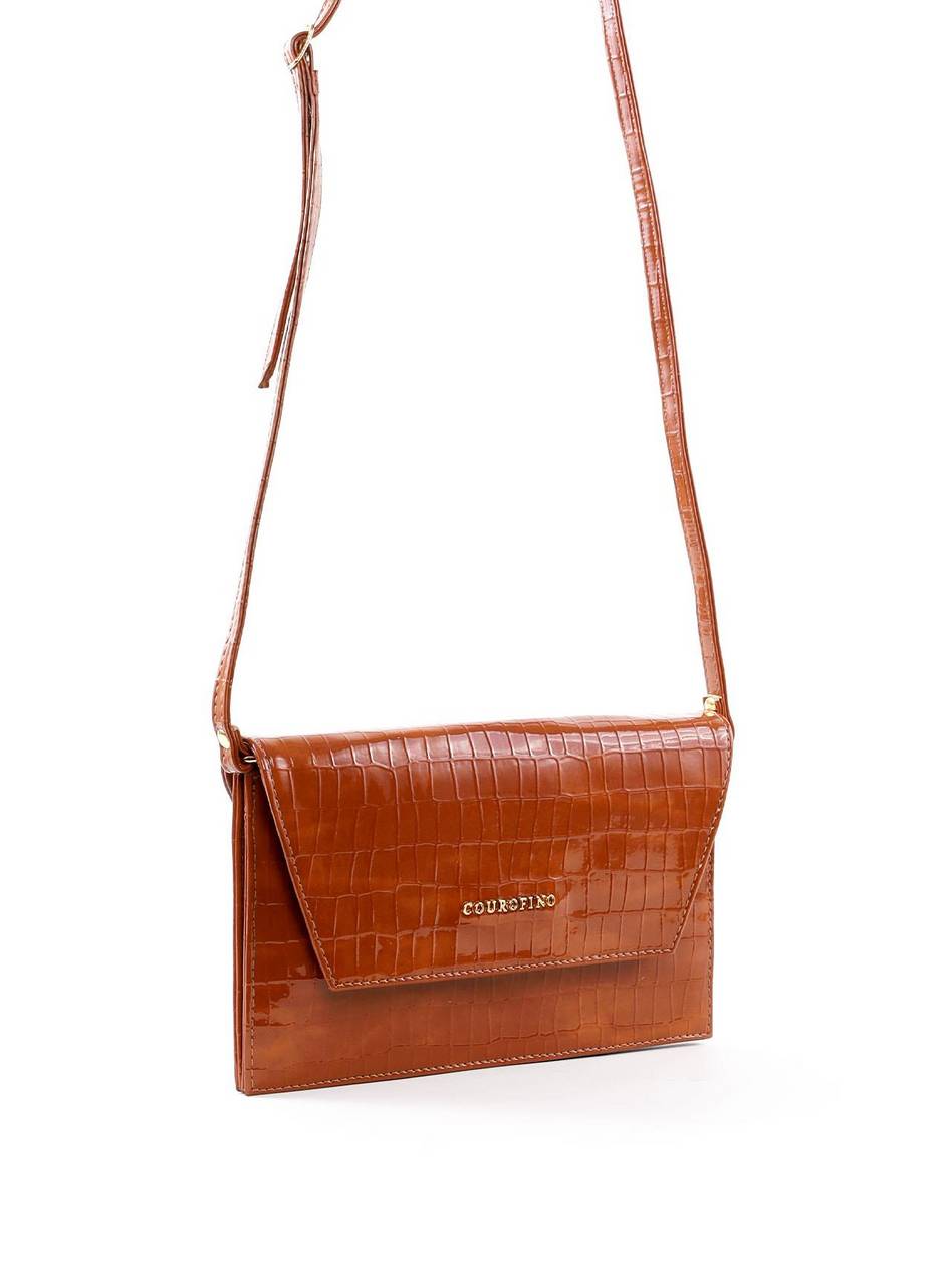 Bolsa Clutch Transversal Croco - Castor BSI-6416 - CS