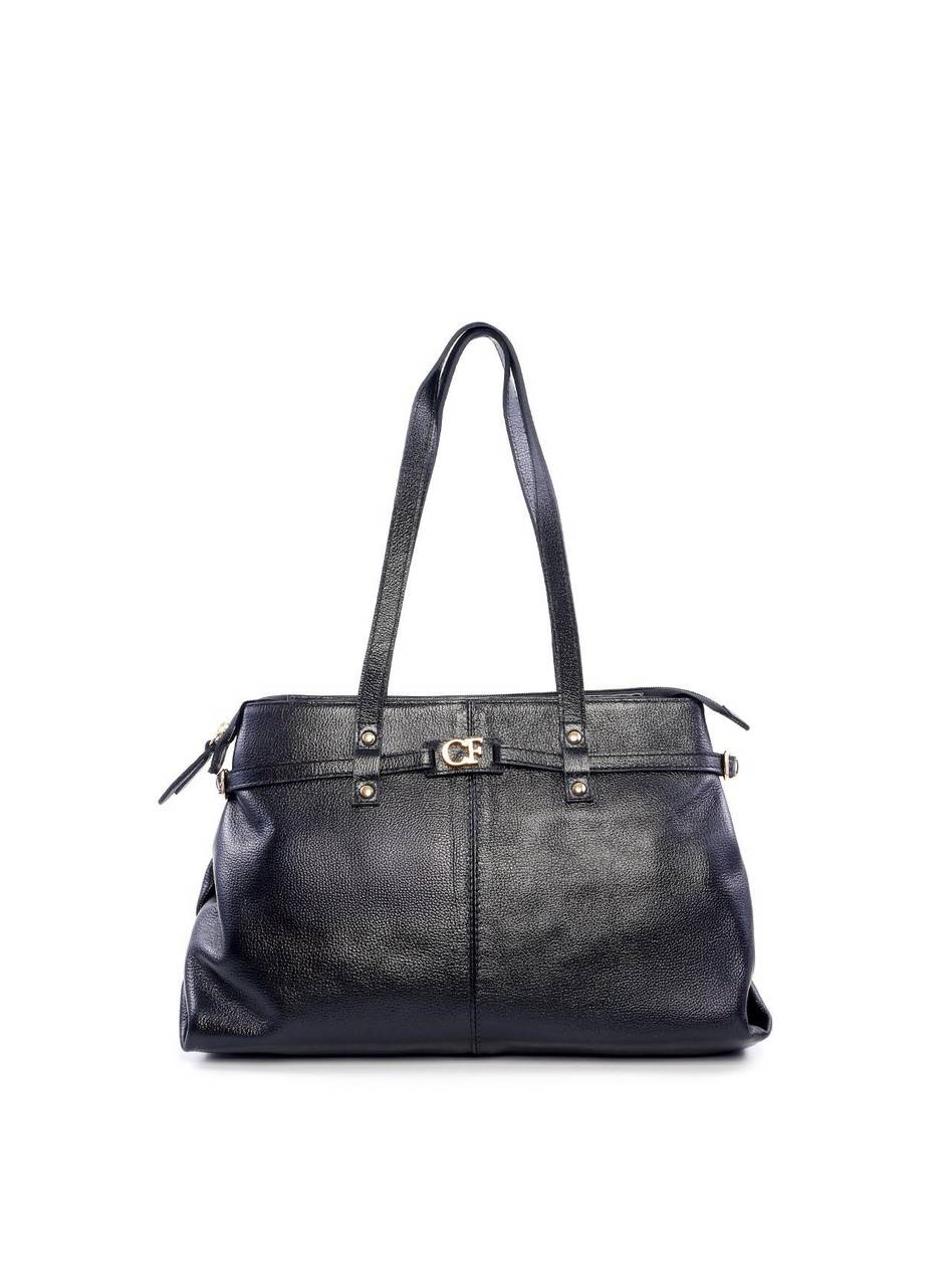 Bolsa Tote com Detalhe de Cinto - Preta BSI-6165 - PR