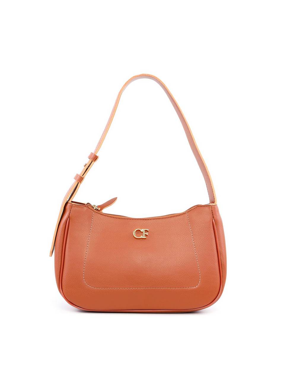 Bolsa Hobo de Mão com Costuras - Castor BSI-6203 - CS