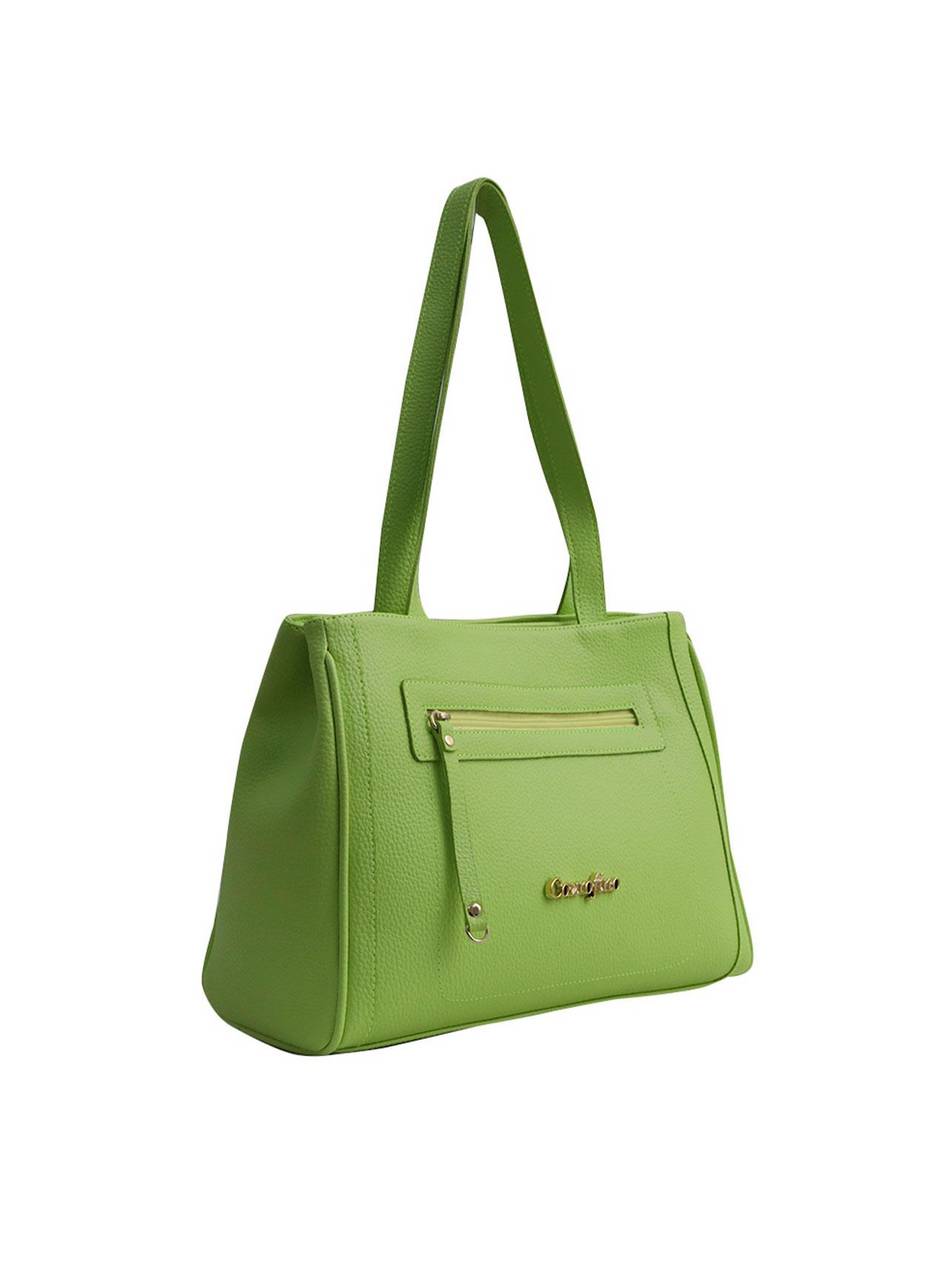 Bolsa Tote Média Tiracolo Bolso Frontal Verde BSI-5342 - VD