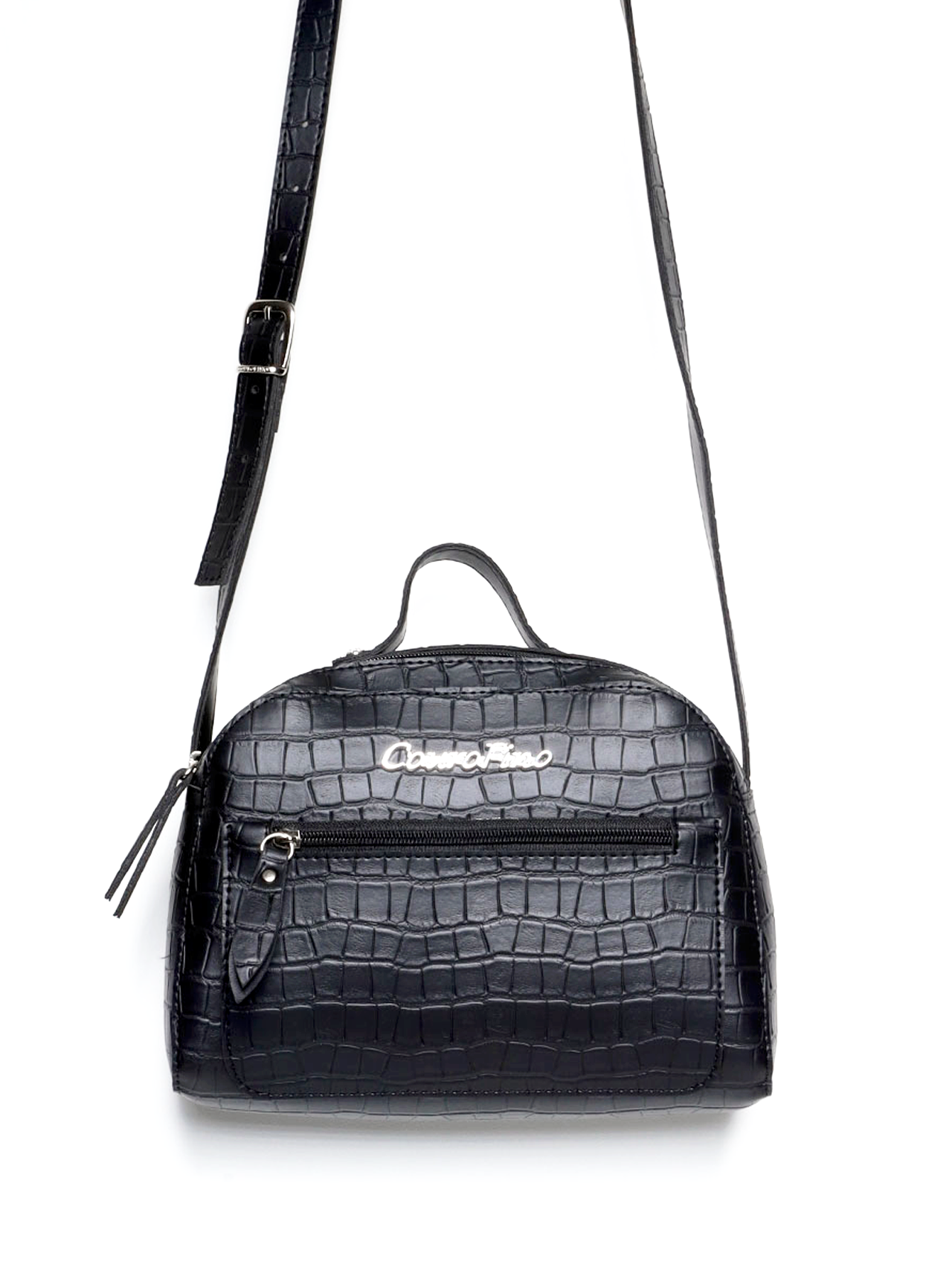 Bolsa Baú Transversal Pequena Preta BSI-5822 - PR