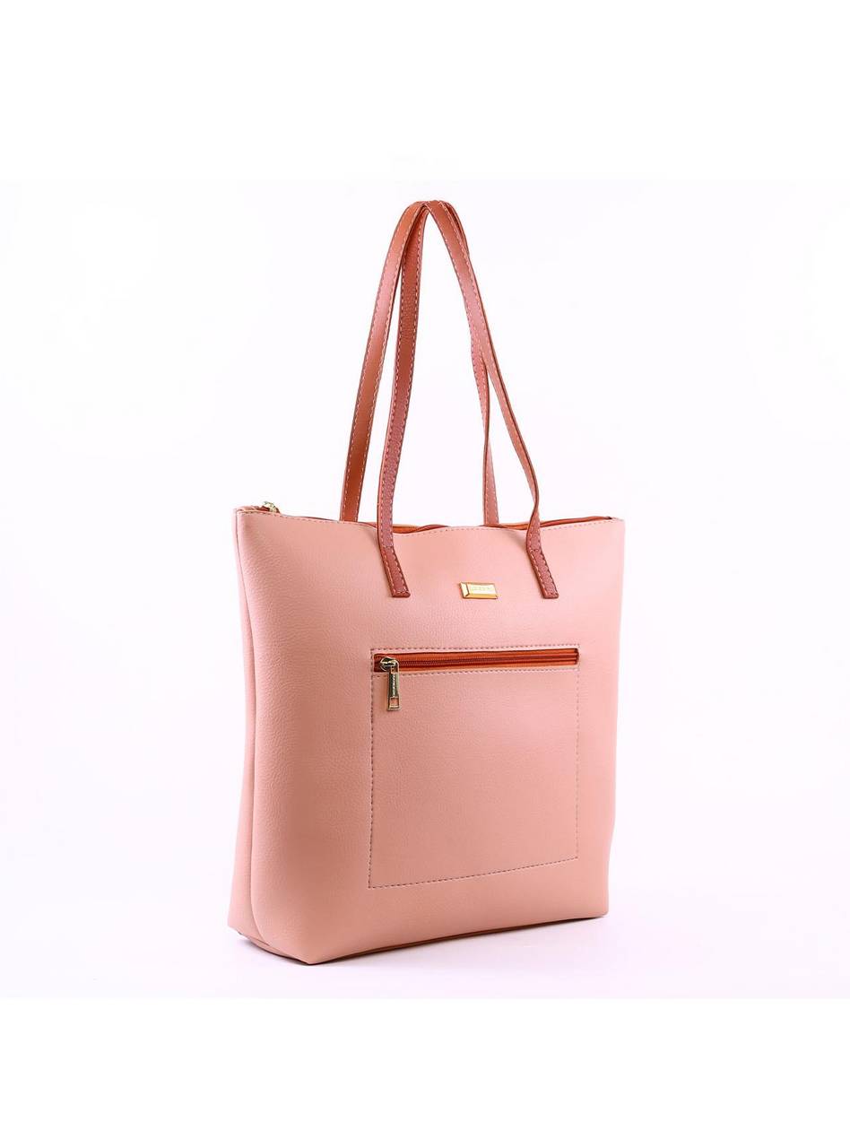 Bolsa Shopper com Bolso Frontal - Nude BSI-6361 - NU