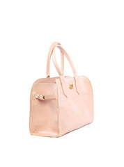 Bolsa Tote de Alça Dupla com Costuras e Fivelas - Nude BSI-6209 - NU