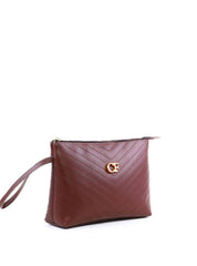 Bolsa Clutch com Detalhe de Costura - Cacau BSI-6317 - CA