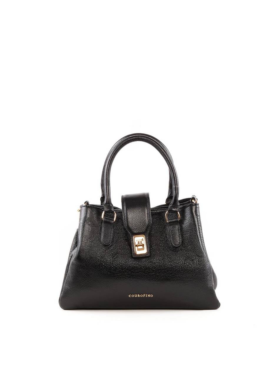 Bolsa Tote Alça Dupla Três Divisórias - Preta BSI-6380 - PR