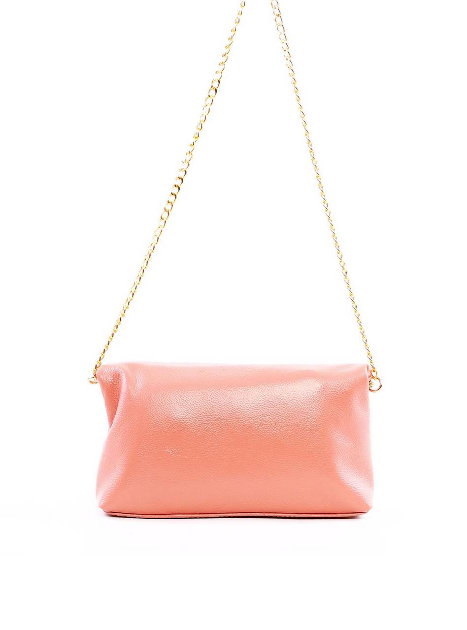 Bolsa Clutch Envelope com Barbicacho - Nude BSI-6290 - NU