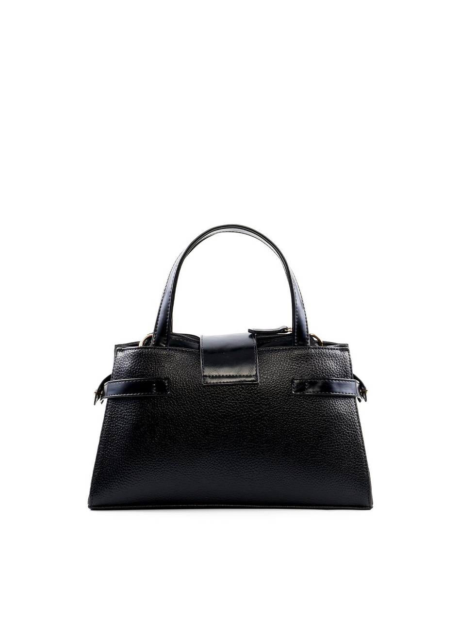 Bolsa Tote Retangular com 3 Divisórias - Preta BSI-6443 - PR