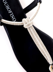 Rasteira com Strass e Amarração por Fivela SDI-12230 - PR