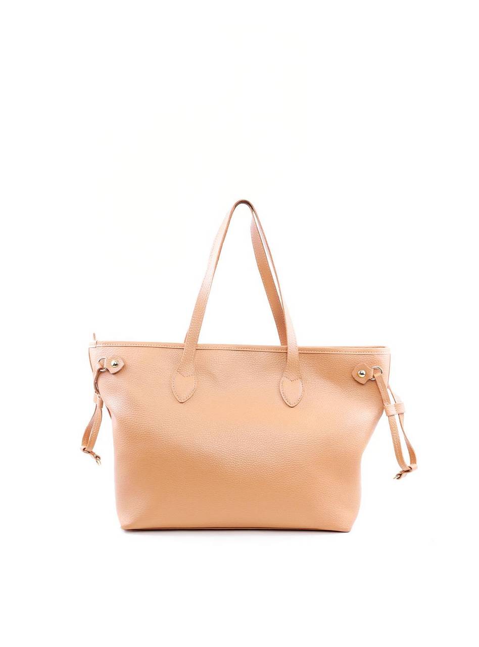 Bolsa Shopper Tiracolo com Bag Charm CF - Nude BSI-6126 - NU
