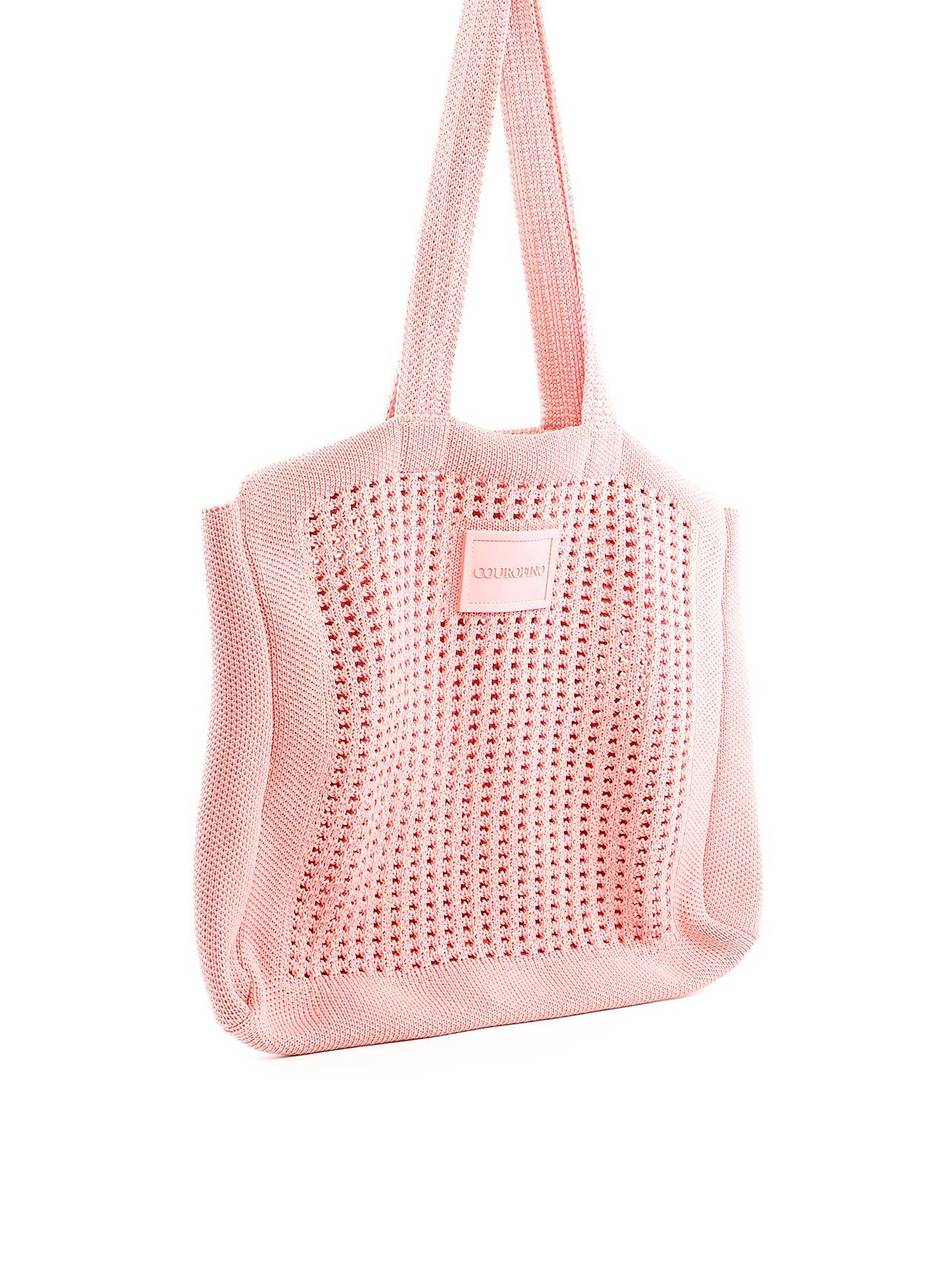 Bolsa de Tricô Quadrada - Nude BS-6327 - NU