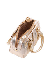 Bolsa Tote Drapeada - Ouro BSI-6391 - AU