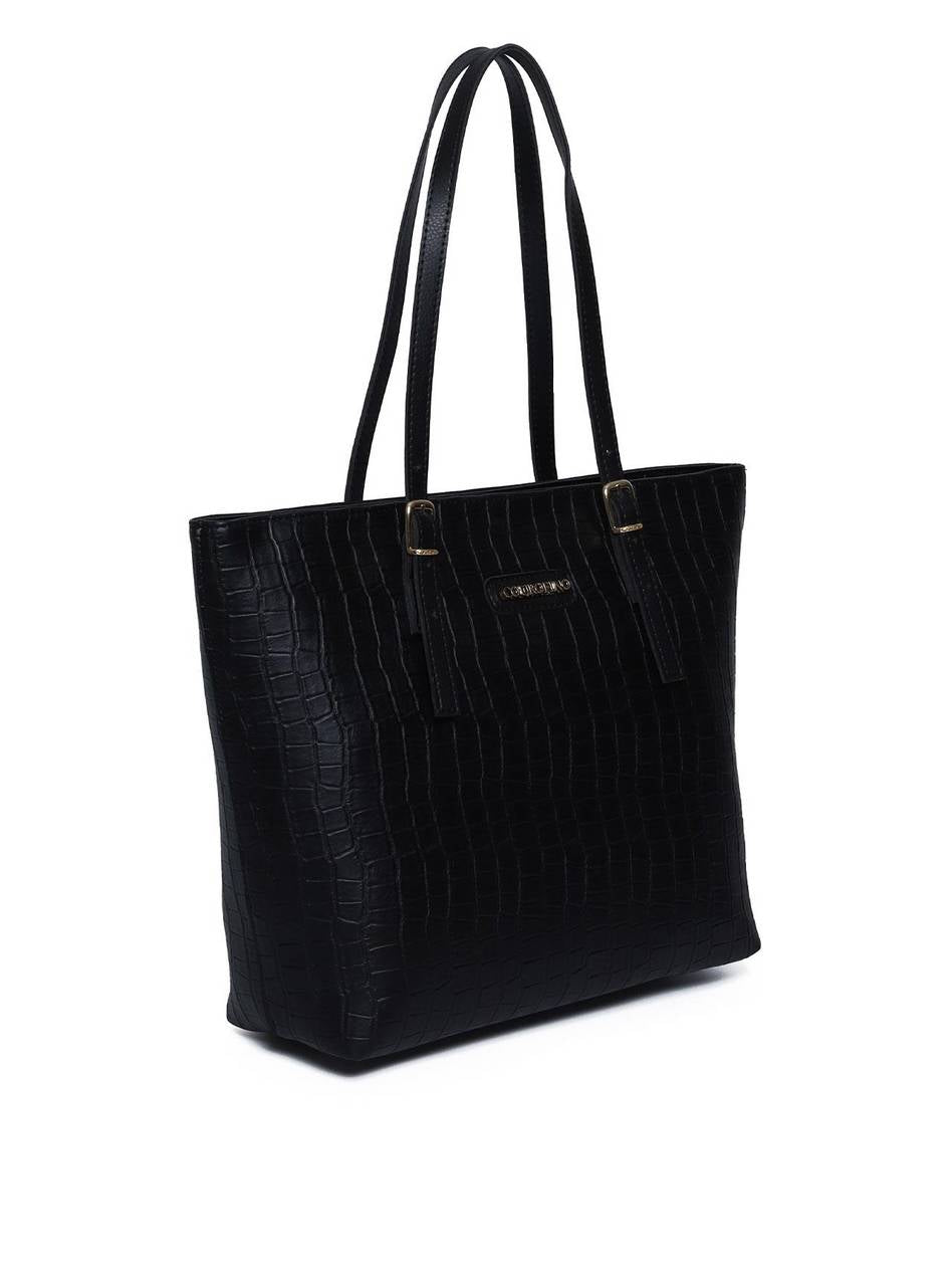Bolsa Shopper com Duas Fivelas - Preta BSI-5984 - PR