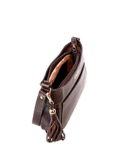 Bolsa Baguette Tiracolo com Barbicacho - Cacau BSI-6293 - CA