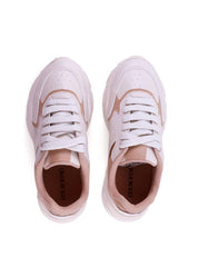 Tênis Chunky Feminino Branco com Detalhes em Nude e Marrom Claro SP- 11851 - NU