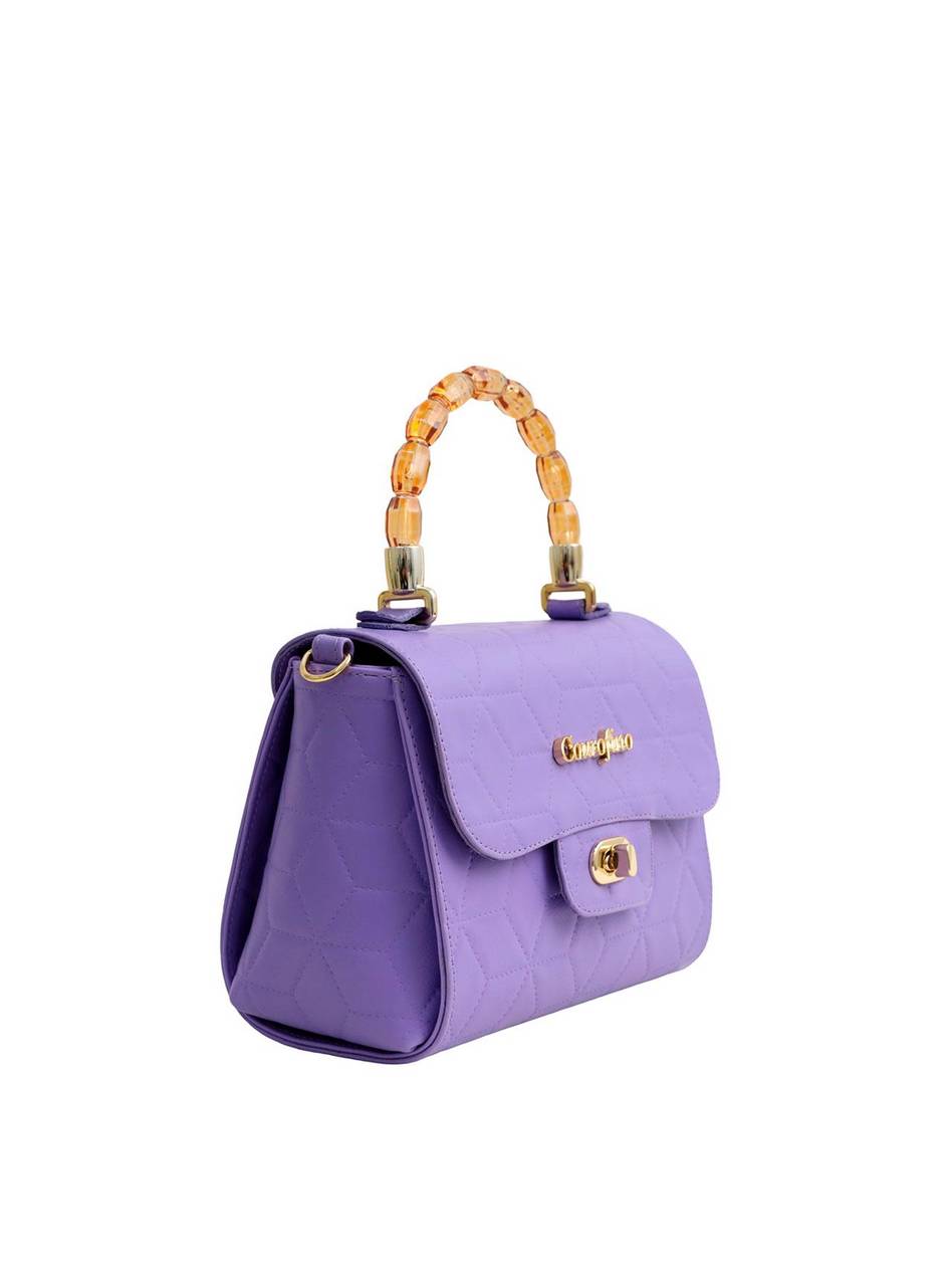 Bolsa Satchel Pequena Alça Transversal Roxa BSI-5510 - RO