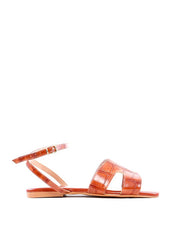 Rasteira Recorte H Fecho Fivela - Castor SDI-11987 - CS