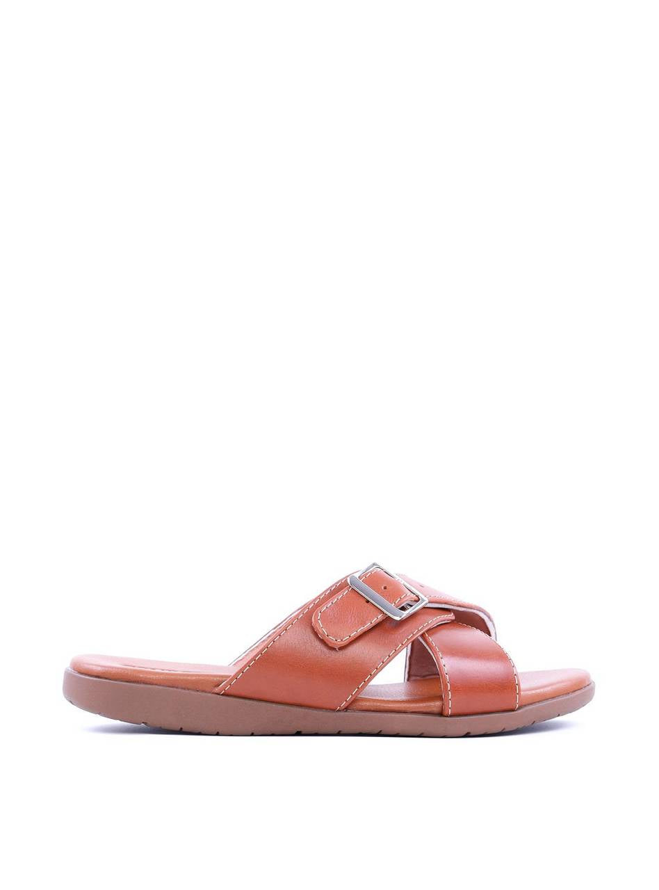Sandália Masculina em Couro com Tiras Largas - Castor SDI-11703 - CS