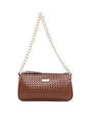 Bolsa Baguette em Tressê Pequena - Cacau BSI-6236 - CA