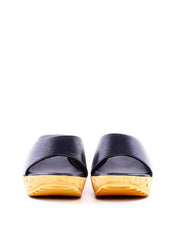 Tamanco Anabela com Tira Única - Preta SDI-11962 - PR