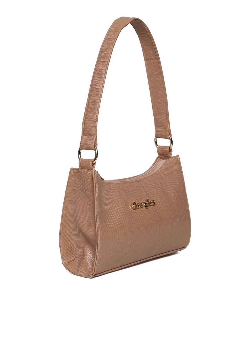 Bolsa Hobo Média Tiracolo Nude BSI-5751 - NU