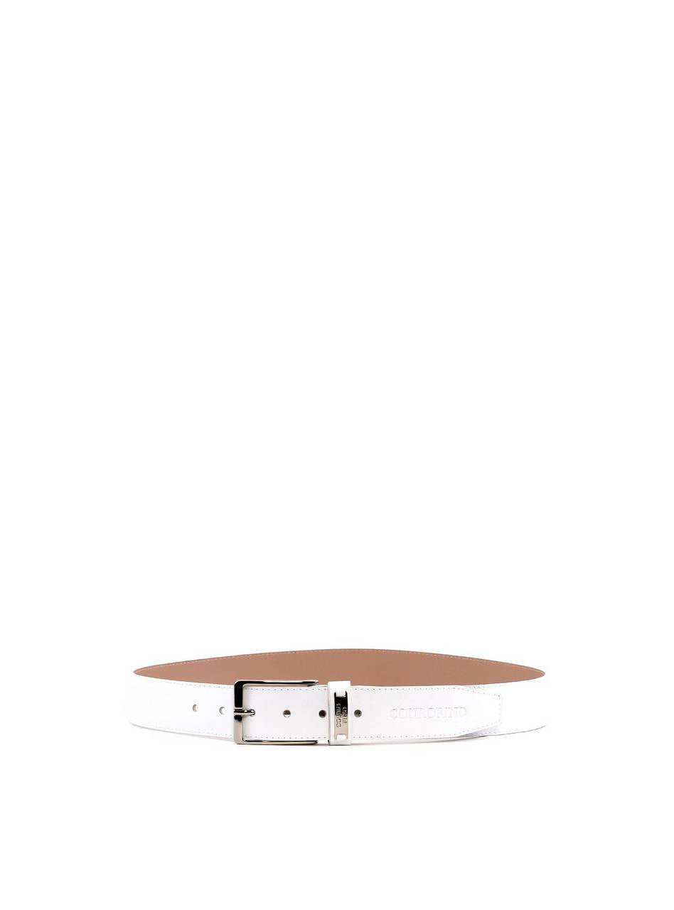Cinto Masculino Largo Couro Branco CTI-933 - BR