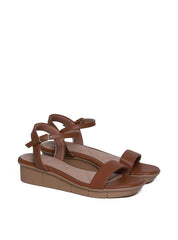 Sandália Anabela Tira Única Confort - Castor SDI-11655 - CS