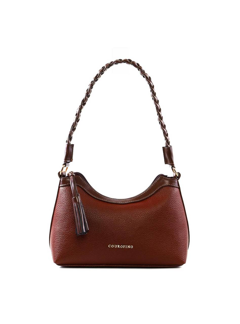 Bolsa Baguette Alça Trançada - Cacau BSI-6402 - CA