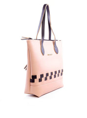 Bolsa Shopper Tiracolo com Tiras Entrelaçadas - Nude BSI-6070 - NU