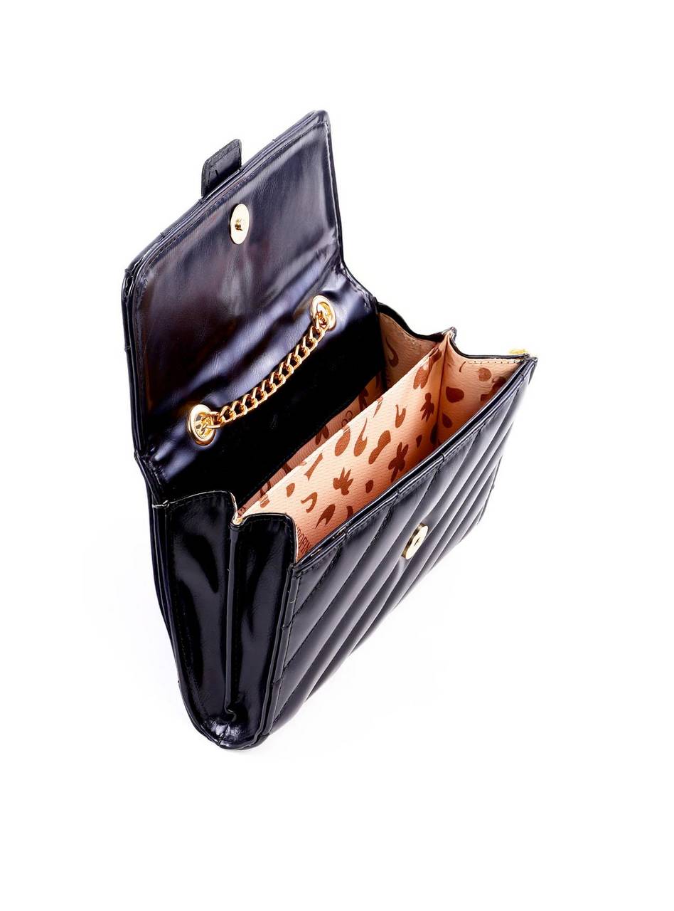 Bolsa Leila Satchel em Matelassê - Preta BSI-6305 - PR