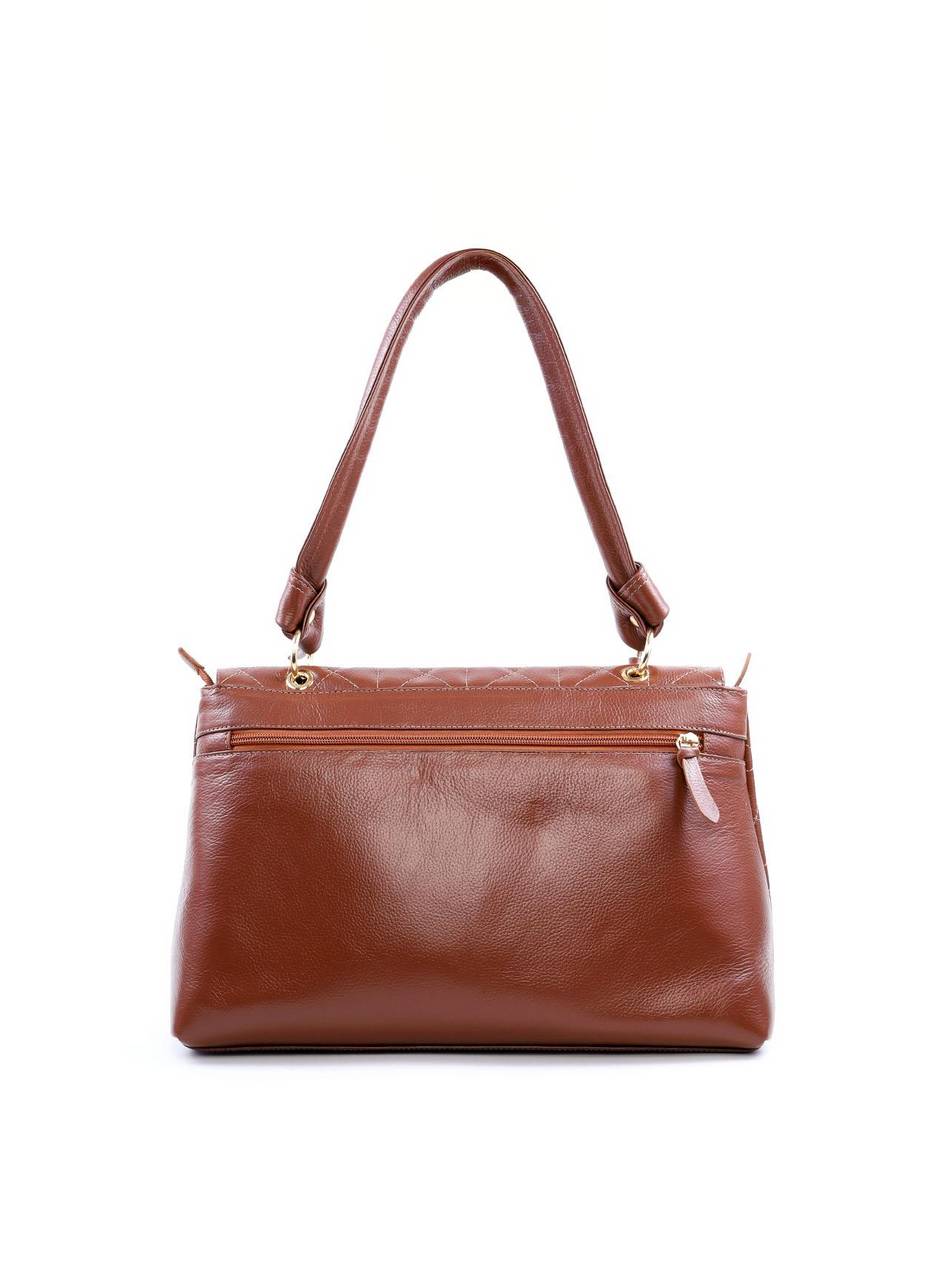 Bolsa Satchel Tiracolo em Matelasse - Castor BSI-6056 - CS