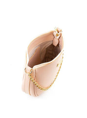 Bolsa Hobo Pequena com Alça Dupla - Nude BSI-6433 - NU
